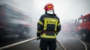 Strażacy z Jeleniej Góry walczą z pożarami w Lubelskiem
