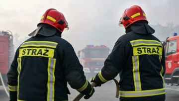 75-latek zatrzymany za podpalenie śmieci w bloku mieszkalnym