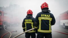 Nocny pożar. Wśród ewakuowanych kilkuletnia dziewczynka