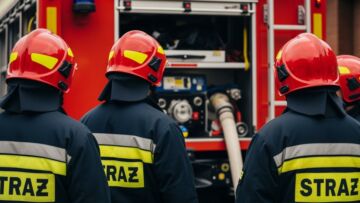Strażacy z Jeleniej Góry ćwiczą nowoczesne techniki gaszenia pożarów gazu